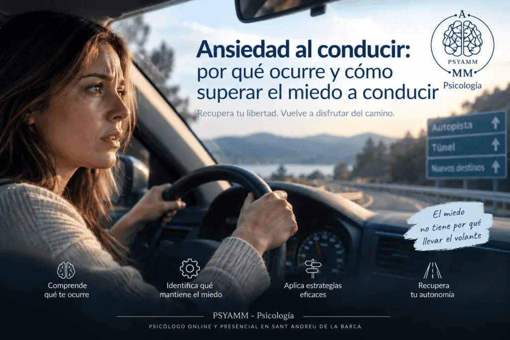 Ansiedad al conducir: cómo superar el miedo | PSYAMM